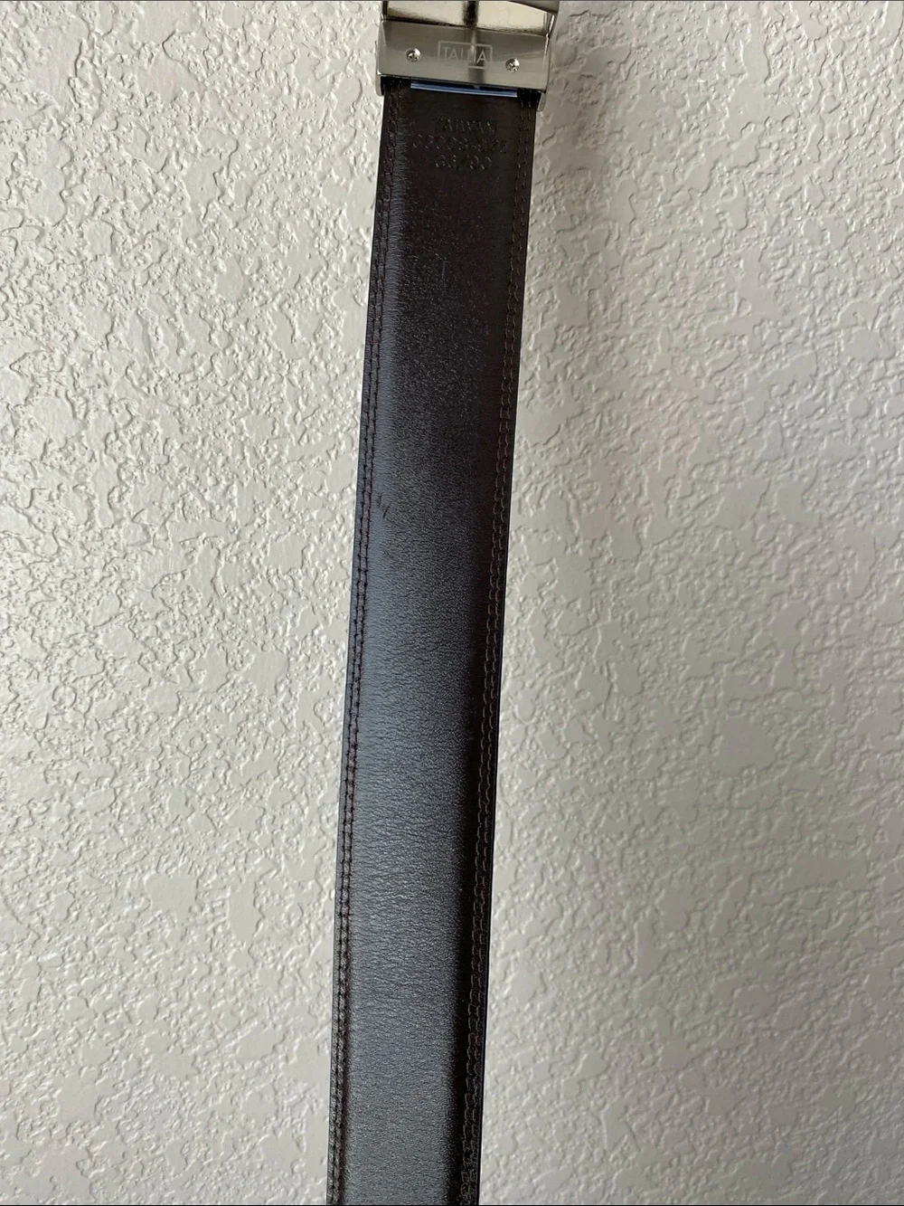 Tallia Belt Mens 36 Black  Leather Reversible
